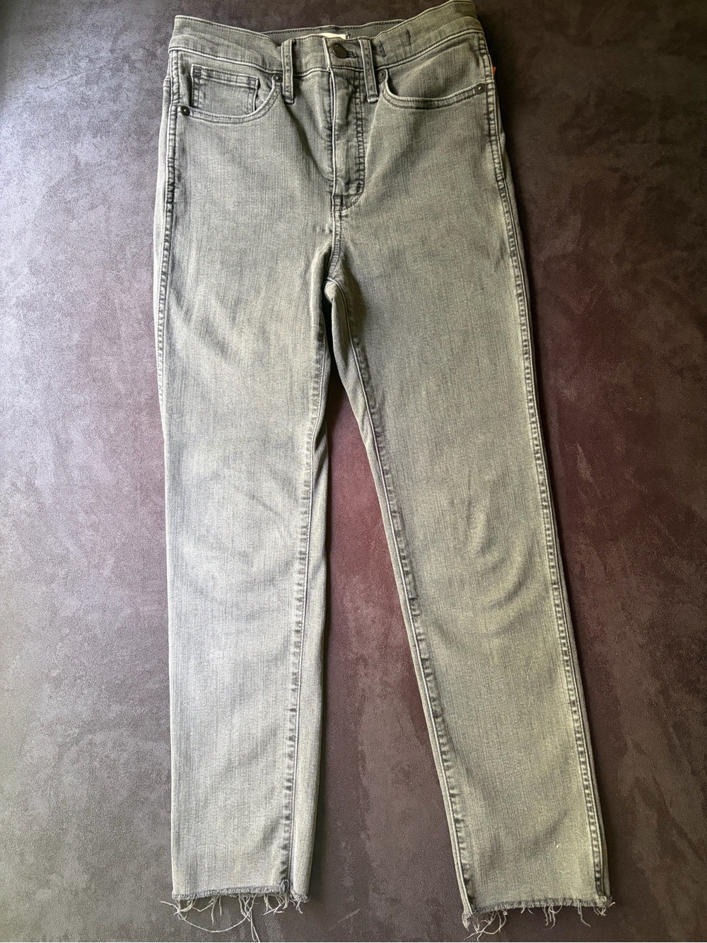 Madewell Black Washed Skinny Jeans
